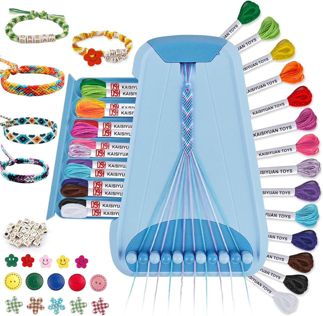 Friendship Bracelet Making Kit - Arts & Crafts Gift for Kids Ages 6-12